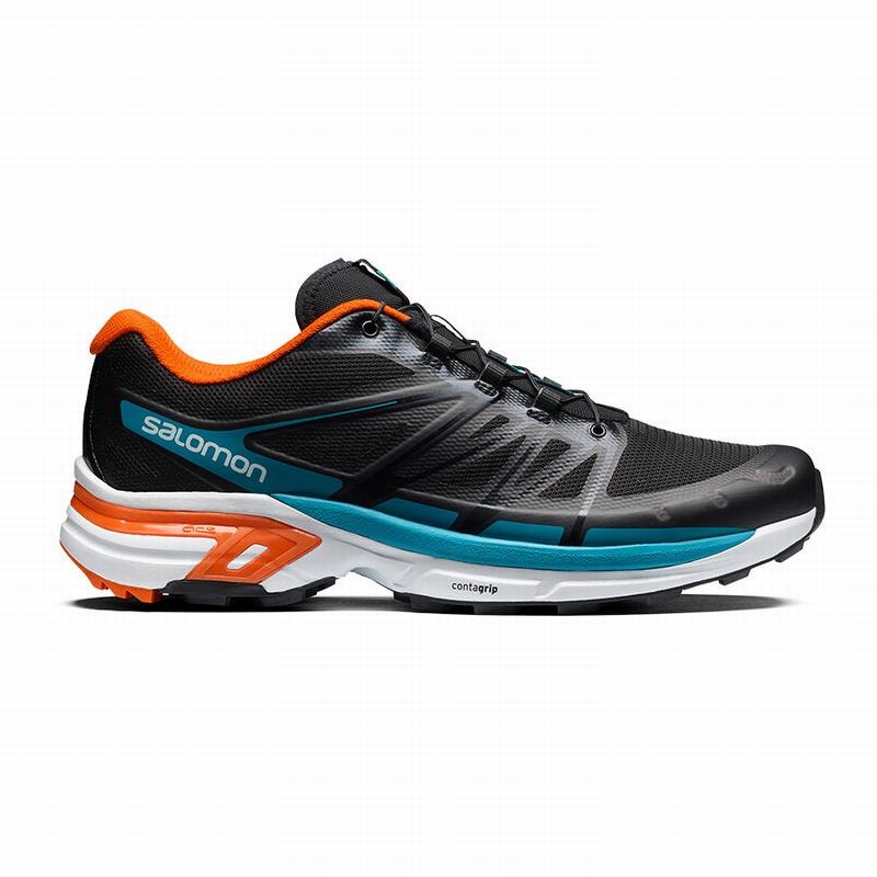 Chaussures De Trail Running Salomon Homme Noir / Bleu - Salomon XT-WINGS 2 - France (8341-XGCIU)